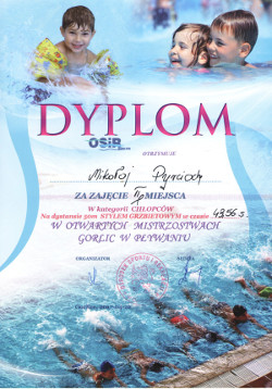 sukcesy w pływaniu Mikołaja Pyrciocha