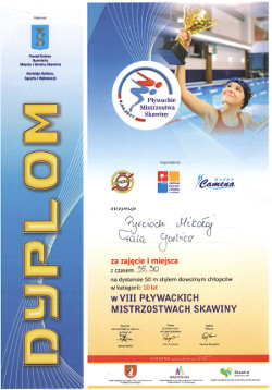 sukcesy w pływaniu Mikołaja Pyrciocha