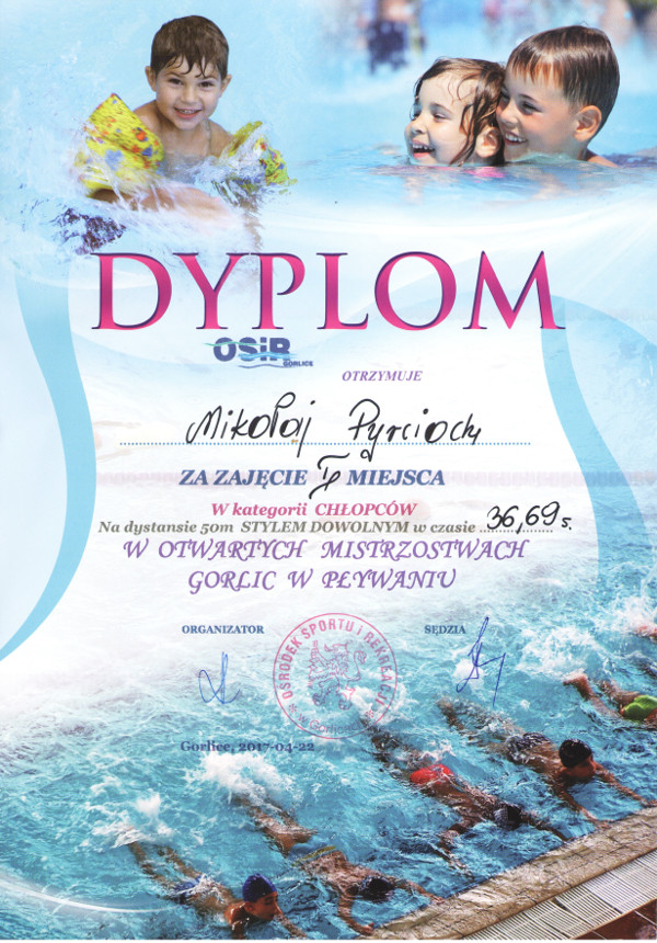 Kolejne pływackie sukcesy Mikołaja Pyrciocha
