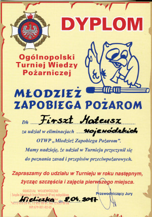 dyplom mateusza
